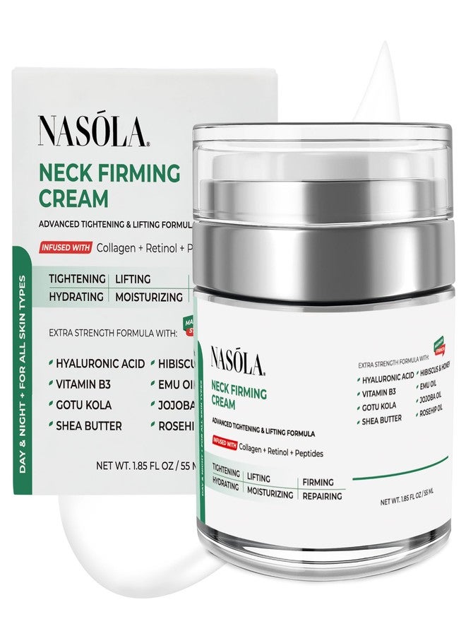 Nasola Neck Firming Cream with Retinol Collagen & Hyaluronic Acid Lifting - Turkey, Saggy Neck Tightener, Skin Tightening Cream, Anti Aging Moisturizer for Décolleté, 1.85 Fl Oz - Image 1